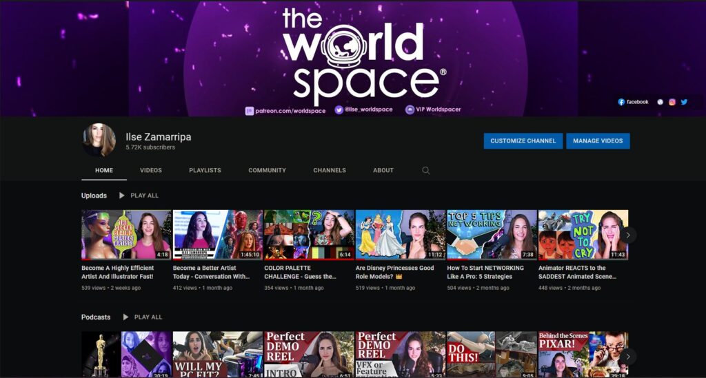 The worldspace ilse zamarripa youtube animation